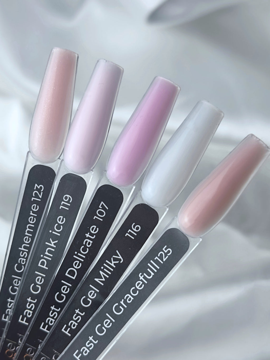 Fast Gel 107 "Delicate" Gel Point Builder Gel, Fast 5 Sec Cure UV/LED Hard Gel for Nail Extension, liquid, Strong Self-Leveling, No Lifting, No Cracks,