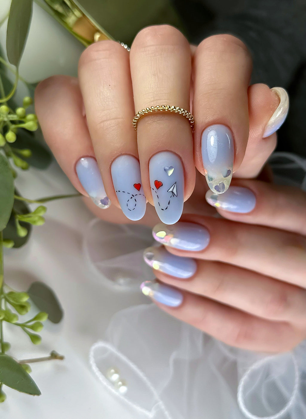 Fast Gel 109 "Serenity" Gel Point Builder Gel, Fast 5 Sec Cure UV/LED Hard Gel for Nail Extension, liquid, Strong Self-Leveling, No Lifting, No Cracks,