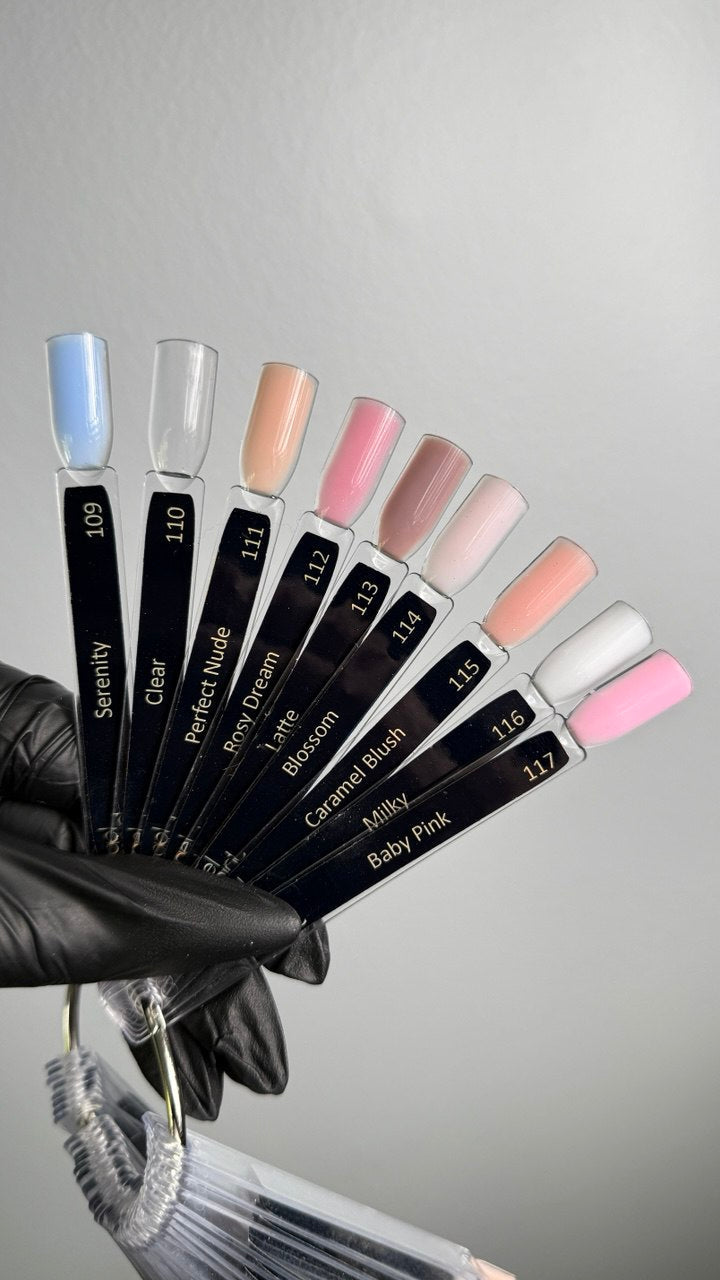Fast Gel 113 "Latte" Gel Point Builder Gel, Fast 5 Sec Cure UV/LED Hard Gel for Nail Extension, liquid, Strong Self-Leveling, No Lifting, No Cracks,