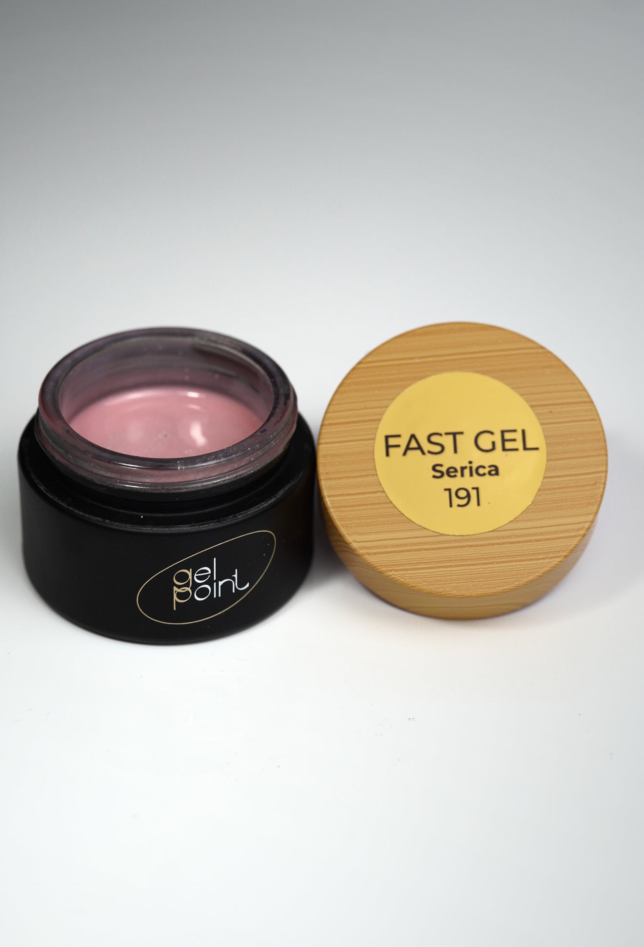 Fast Gel 191 "Serica" Gel Point Builder Gel, Fast 5 Sec Cure UV/LED Hard Gel for Nail Extension, liquid, Strong Self-Leveling, No Lifting, No Cracks,