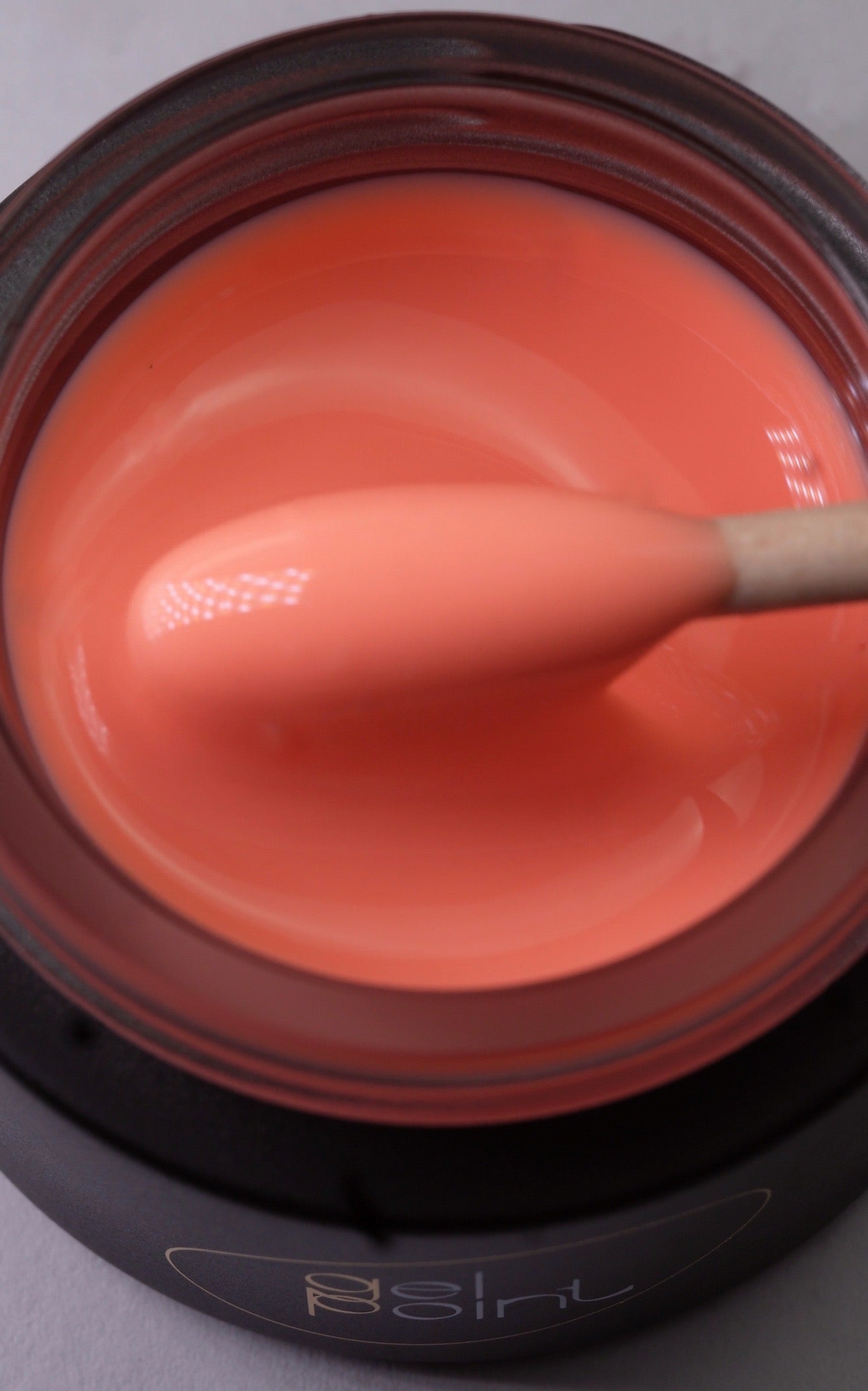 Fast Gel 134 "Peachy Sorbet" Gel Point Builder Gel, Fast 5 Sec Cure UV/LED Hard Gel for Nail Extension, liquid, Strong Self-Leveling, No Lifting, No Cracks,