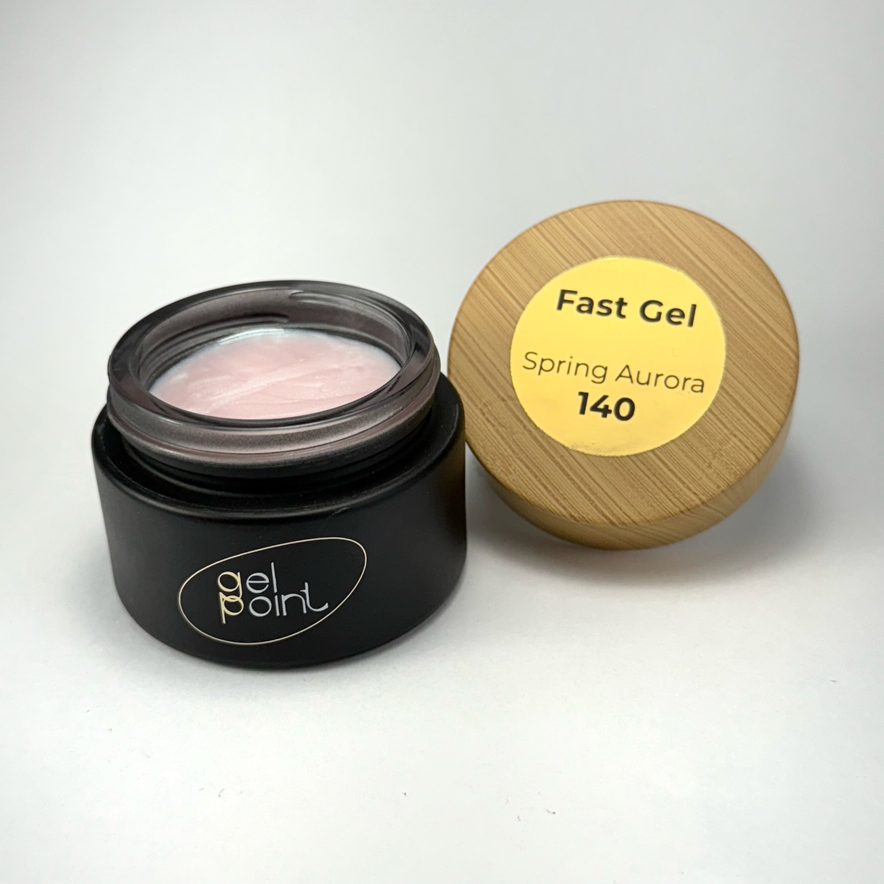 Fast Gel 140 "Spring aurora" Gel Point Builder Gel, Fast 5 Sec Cure UV/LED Hard Gel for Nail Extension, liquid, Strong Self-Leveling, No Lifting, No Cracks,
