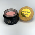 Fast Gel 103 "Cream" Gel Point Builder Gel, Fast 5 Sec Cure UV/LED Hard Gel for Nail Extension, liquid, Strong Self-Leveling, No Lifting, No Cracks,