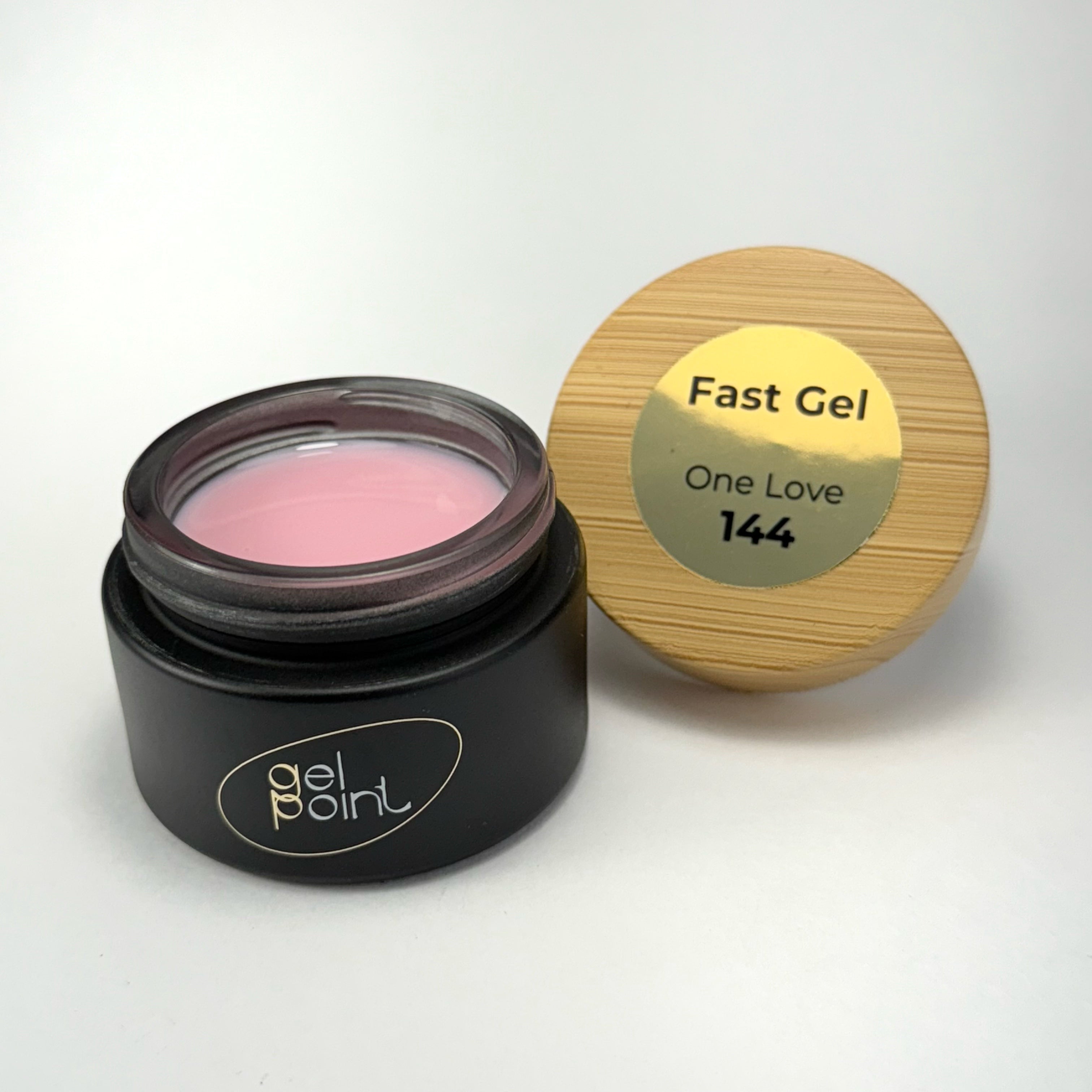 Fast Gel 144 "One love" Gel Point Builder Gel, Fast 5 Sec Cure UV/LED Hard Gel for Nail Extension, liquid, Strong Self-Leveling, No Lifting, No Cracks,