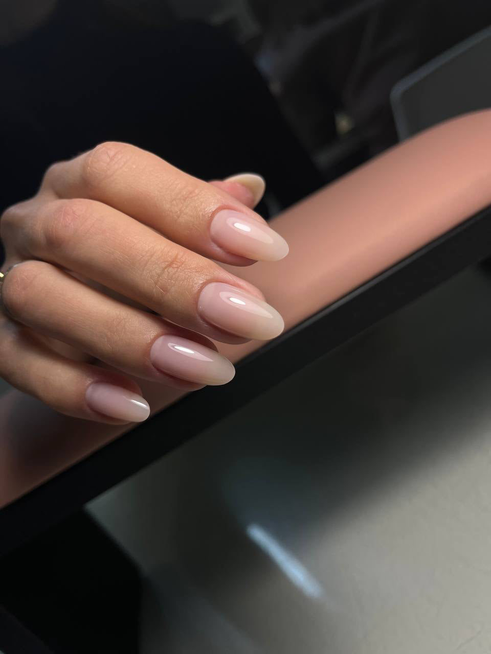 Fast Gel 120 "Nude" Gel Point Builder Gel, Fast 5 Sec Cure UV/LED Hard Gel for Nail Extension, liquid, Strong Self-Leveling, No Lifting, No Cracks,
