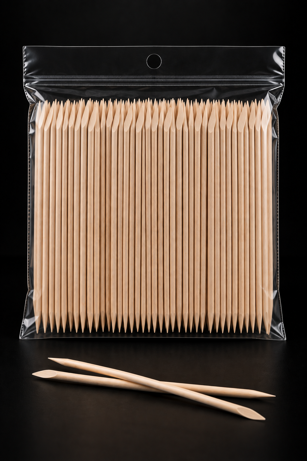 Orange Wood Sticks – 200 pcs